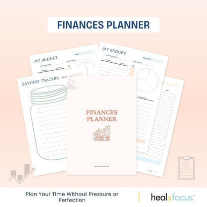 Ultimate ADHD Planner Bundle for Focus & Flow - Your Daily Compass to Productivity