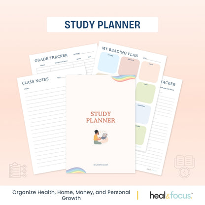 Ultimate ADHD Planner Bundle for Focus & Flow - Your Daily Compass to Productivity