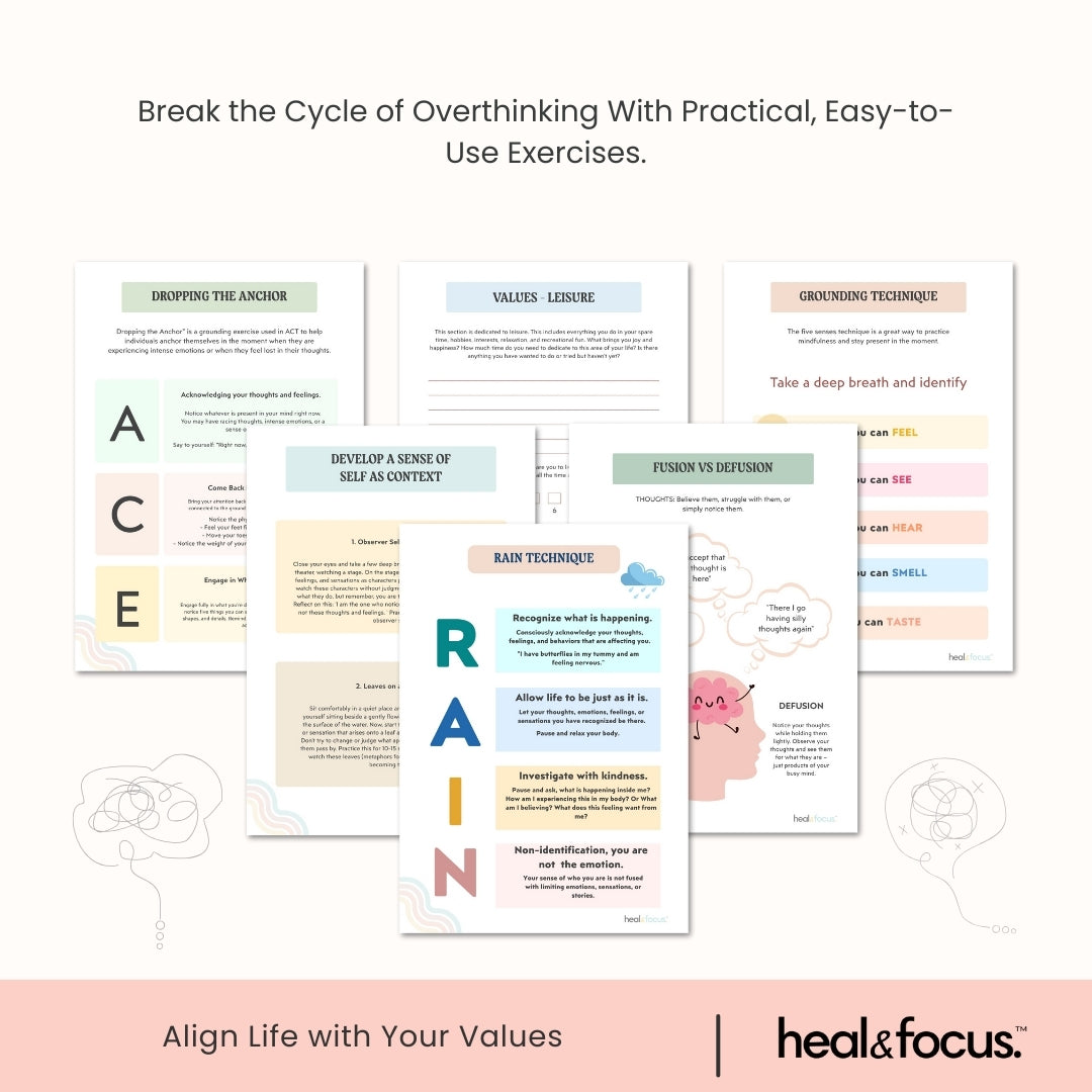 ACT Therapy Workbook – Calm Your Busy Mind