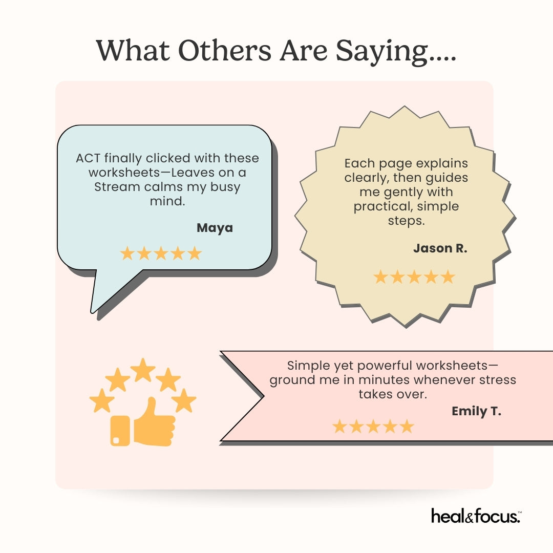 ACT Therapy Workbook – Calm Your Busy Mind