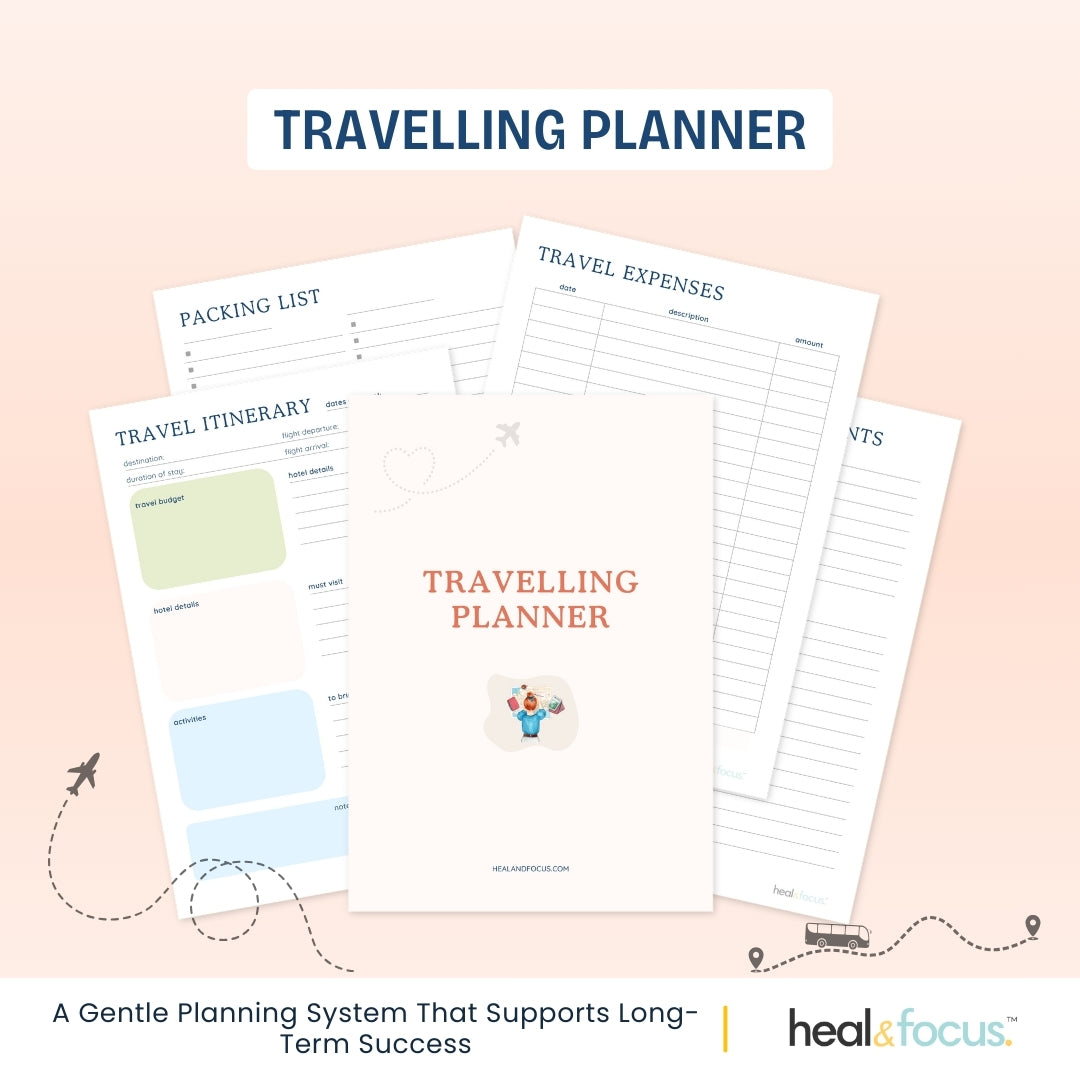 Ultimate ADHD Planner Bundle for Focus & Flow - Your Daily Compass to Productivity