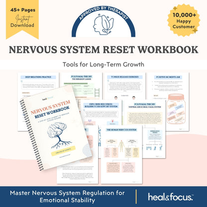 Nervous System Reset Workbook | Calm, Balance & Self-Regulation