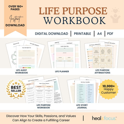 Life Purpose Workbook – Discover Your Meaning, Values & Direction