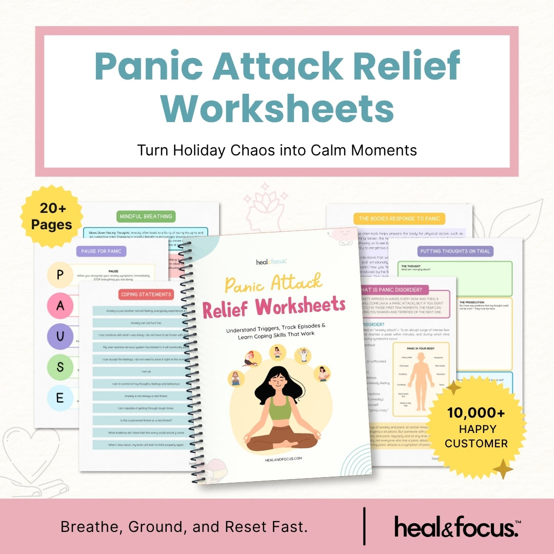 Panic Attack Relief Worksheets – Regain Calm, Control & Confidence