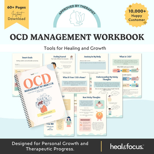 OCD Management Workbook – Therapy Tools & Coping Skills