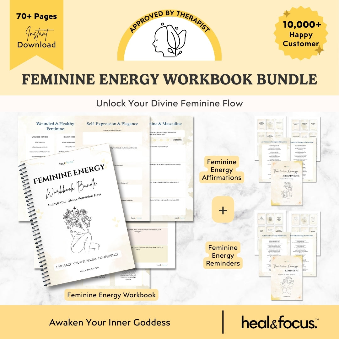 Feminine Energy Workbook Bundle – Unlock Your Divine Feminine Flow