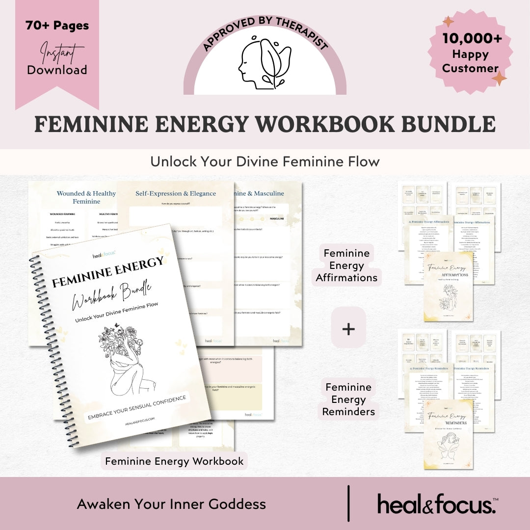 Feminine Energy Workbook Bundle – Unlock Your Divine Feminine Flow