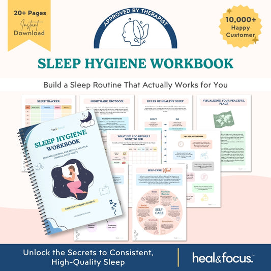 Sleep Hygiene Workbook – Build Restful Routines & Sleep Better Naturally