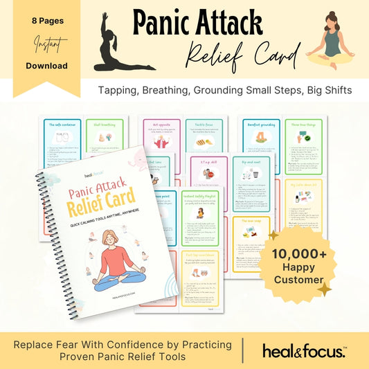 Panic Attack Relief Card – Calm Your Mind in Minutes