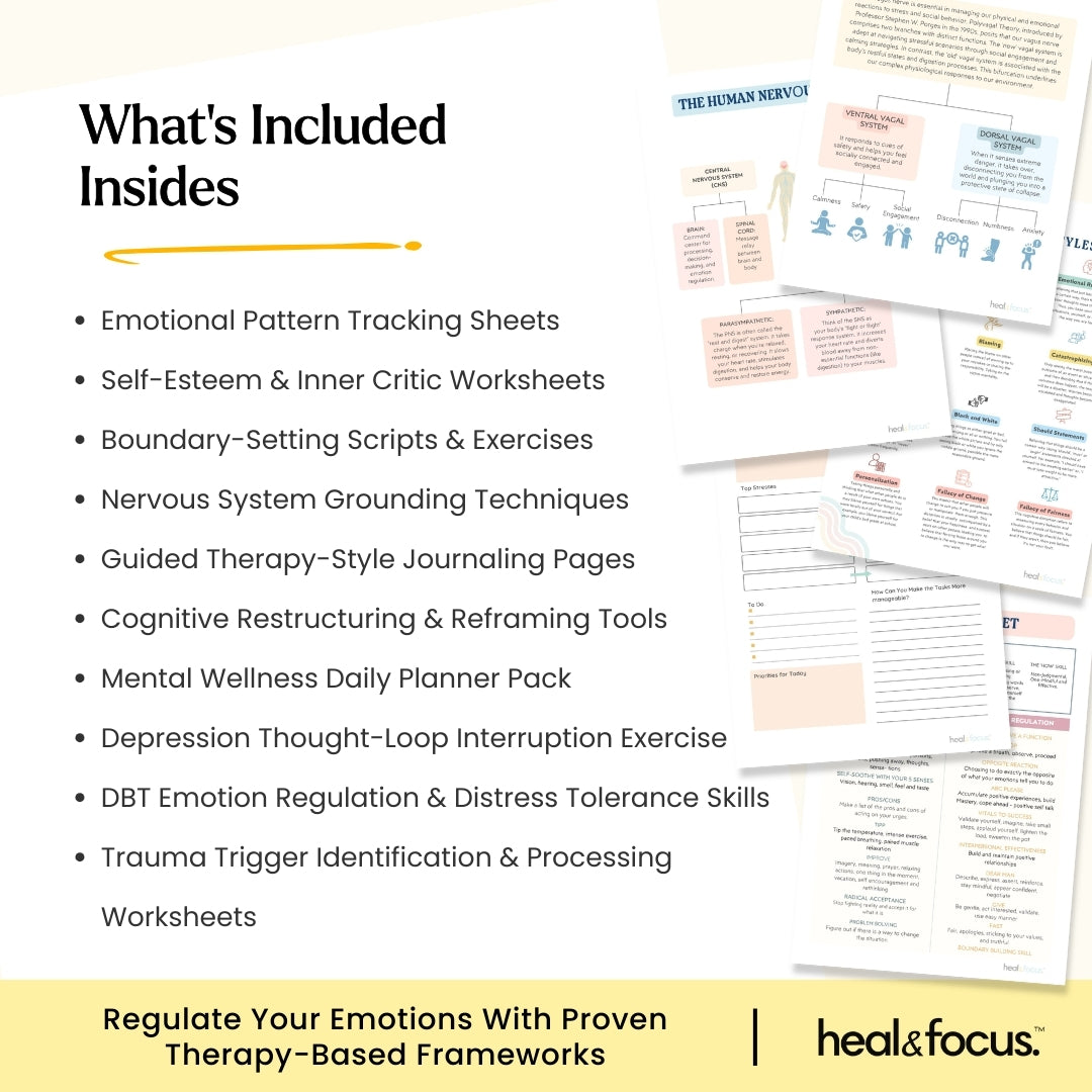 The Mind & Emotion Healing Journey System™ – A Complete Therapy & Clarity Bundle for Emotional Wellness, Trauma Recovery, Mental Strength & Mindfulness