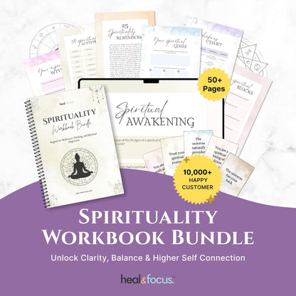 Spirituality Workbook Bundle – Release Spiritual Blocks & Awaken Your Soul