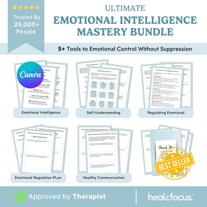 Ultimate Emotional Intelligence Mastery Bundle – 5+ Tools to Gain Emotional Strength, Resilience & Awareness That Lasts