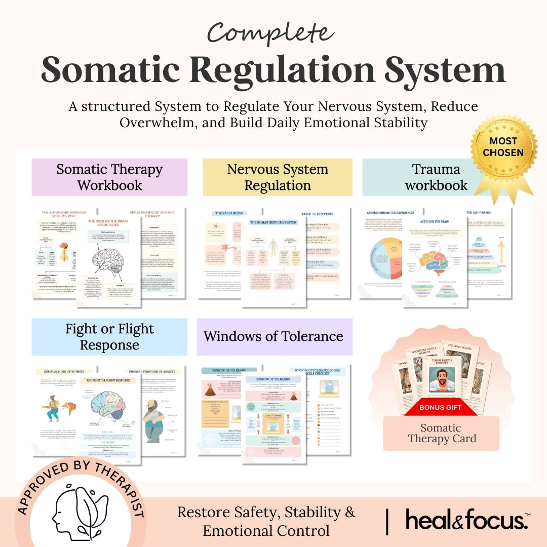 The Ultimate Somatic Therapy Workbook — Reset Anxiety, Heal Body & Mind with Grounding Tools