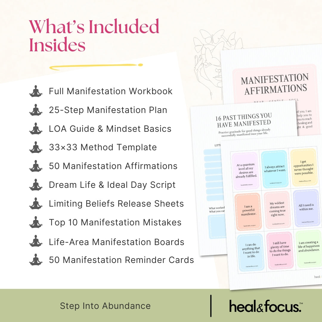 Manifestation Workbook Bundle – Align Your Thoughts, Energy & Actions