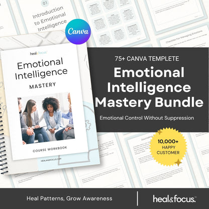 Emotional Intelligence Mastery Bundle – Editable Emotional Growth System