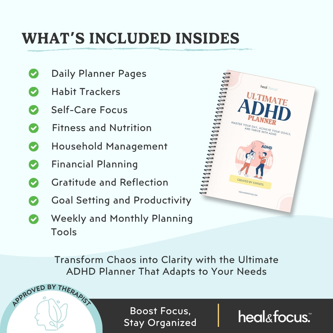 Ultimate ADHD Planner Bundle for Focus & Flow