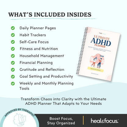 Ultimate ADHD Planner Bundle for Focus & Flow