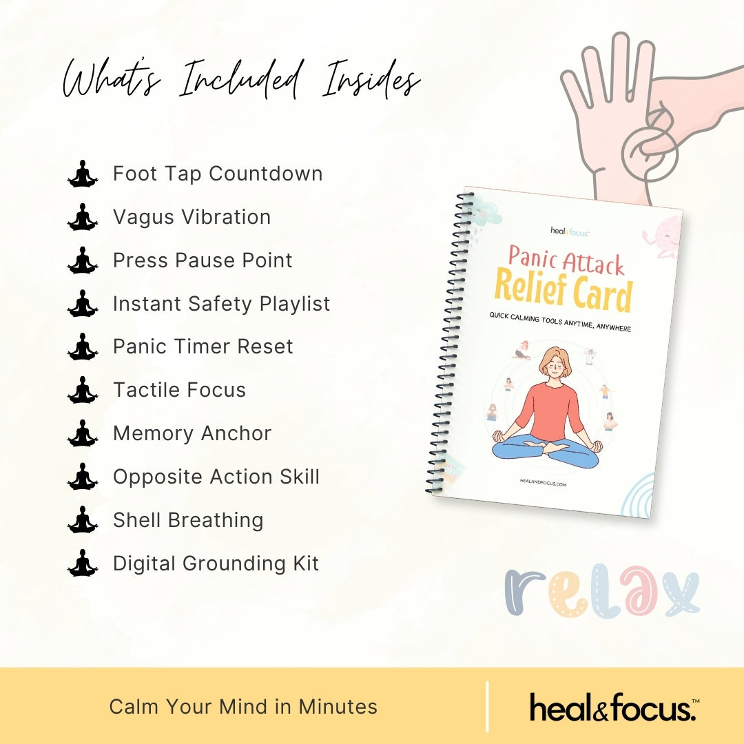 Panic Attack Relief Card – Calm Your Mind in Minutes