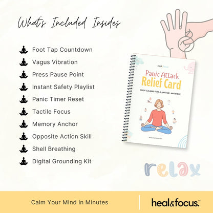 Panic Attack Relief Card – Calm Your Mind in Minutes