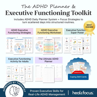 The Ultimate ADHD Executive Functioning Toolkit – Therapist-Designed Tools to Help Your Child Master Focus, Emotions & Daily Life