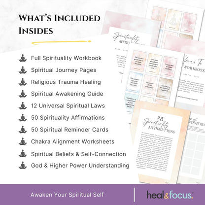 Spirituality Workbook Bundle – Release Spiritual Blocks & Awaken Your Soul