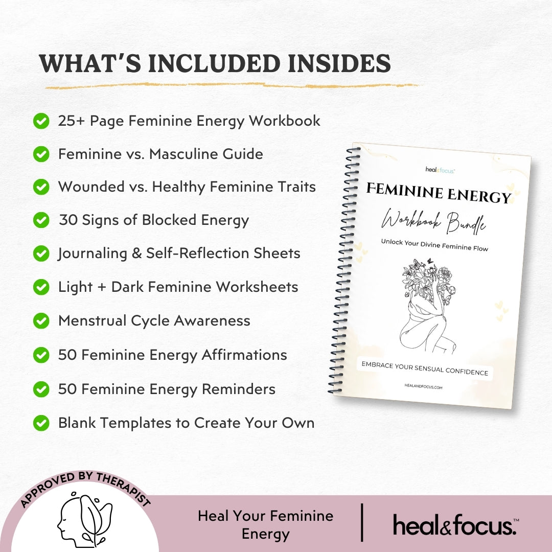 Feminine Energy Workbook Bundle – Unlock Your Divine Feminine Flow