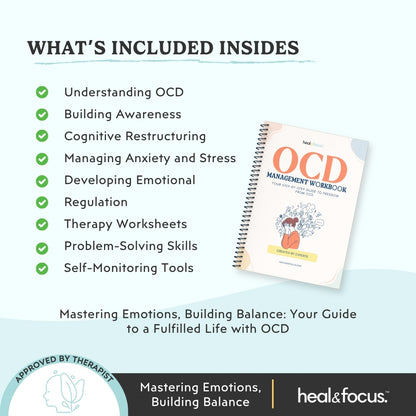 OCD Management Workbook – Therapy Tools & Coping Skills