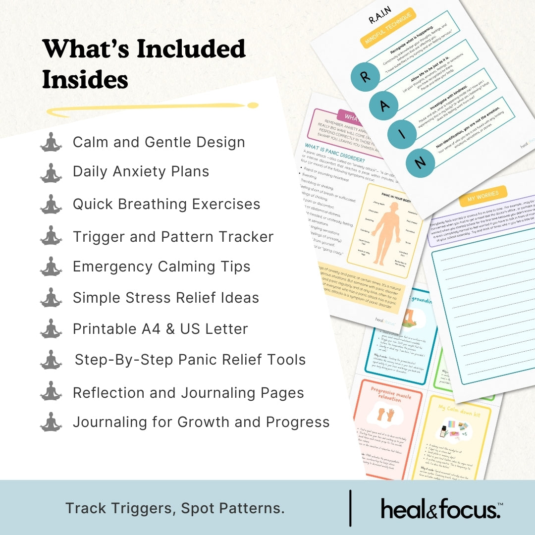 The Ultimate Panic Attack Relief Bundle – Cards & Worksheets for Calm, Control & Confidence