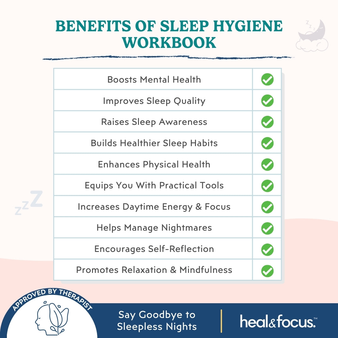 Sleep Hygiene Workbook – Build Restful Routines & Sleep Better Naturally