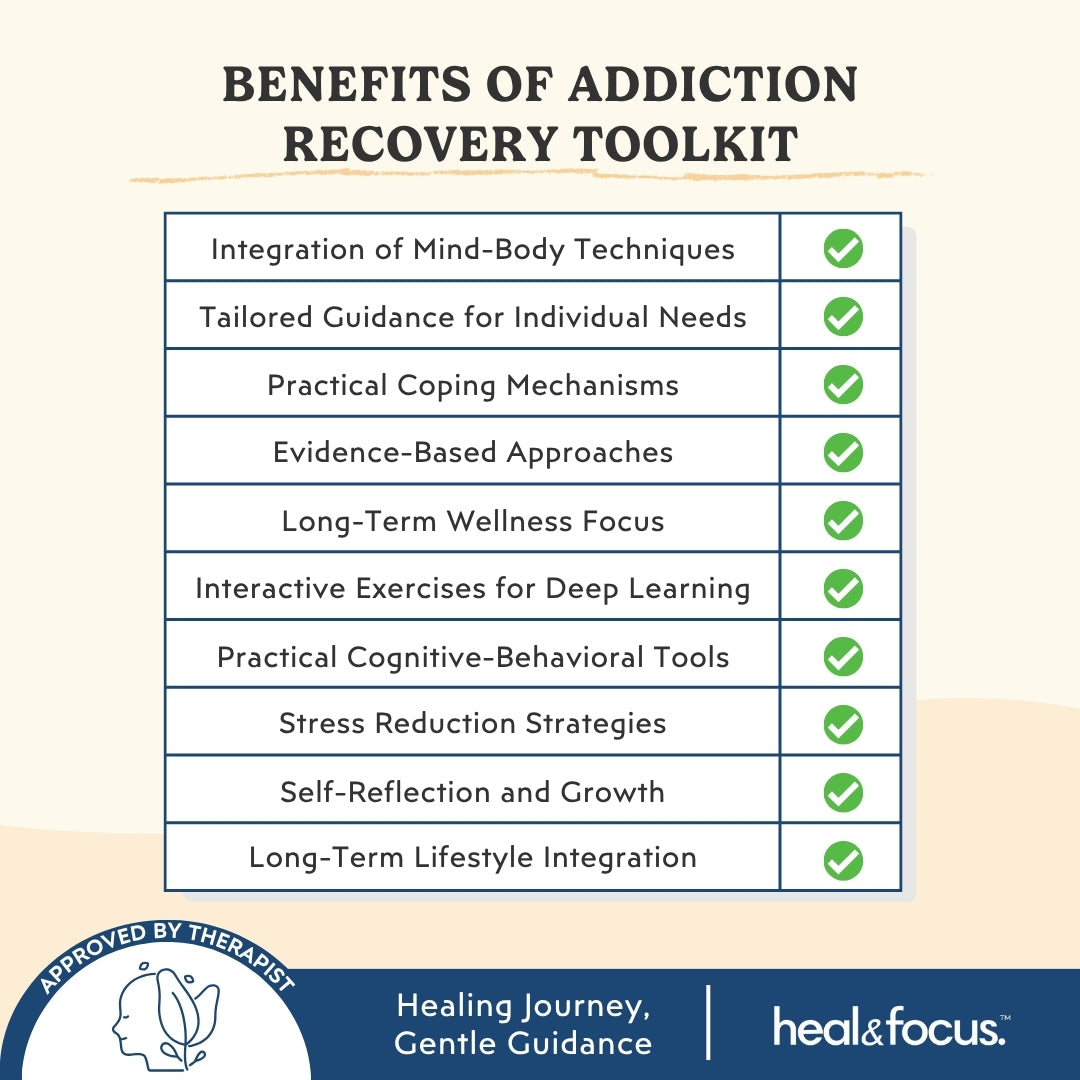 Compassionate Addiction Recovery Toolkit | Build Resilience, Prevent Relapse & Heal with Expert 6+ Tools
