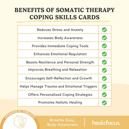 Somatic Therapy Coping Skills Cards – Body-Based Grounding Tools