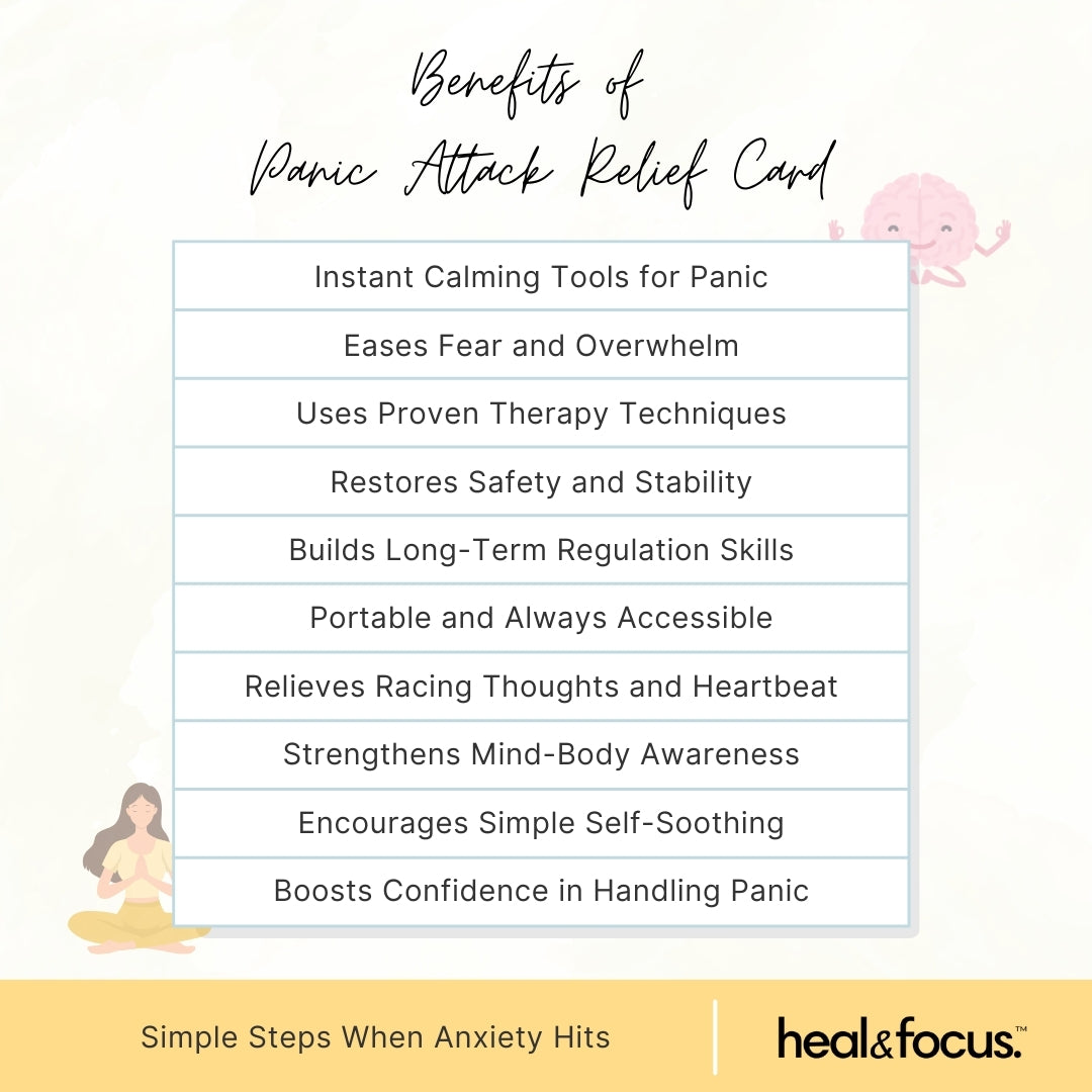 Panic Attack Relief Card – Calm Your Mind in Minutes