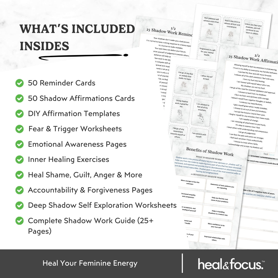 Shadow Workbook Bundle – Understand Your Triggers & Unlock Inner Strength