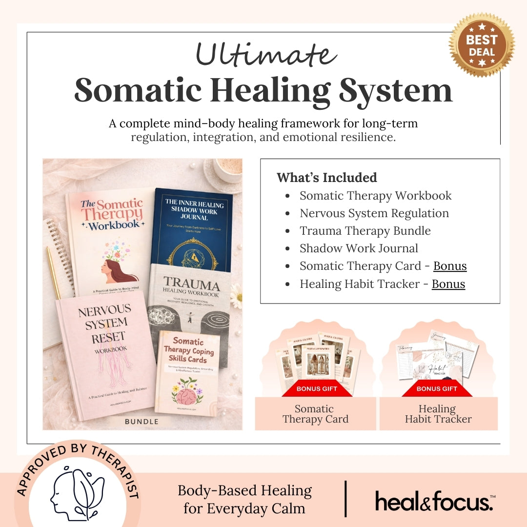 The Ultimate Somatic Therapy Workbook — Reset Anxiety, Heal Body & Mind with Grounding Tools