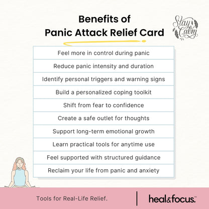 Panic Attack Relief Worksheets – Regain Calm, Control & Confidence