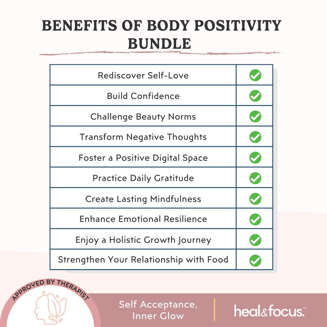 The Ultimate Body Positivity Growth & Gratitude Bundle – 6+ Expert Tools for Self-Love, Confidence & Emotional Resilience
