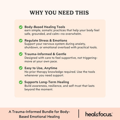 The Ultimate Somatic Therapy Workbook — Reset Anxiety, Heal Body & Mind with 7+ Grounding Tools