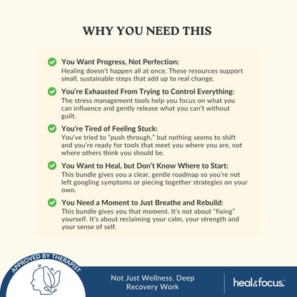 All 5 Therapist-Approved Workbooks for Lasting Emotional Relief, Resilience, Heal, Rebuild & Thrive | The Healing & Recovery Bundle