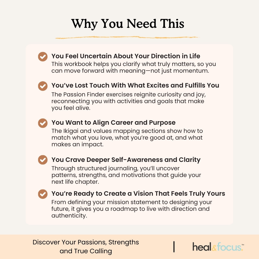 Life Purpose Workbook – Discover Your Meaning, Values & Direction