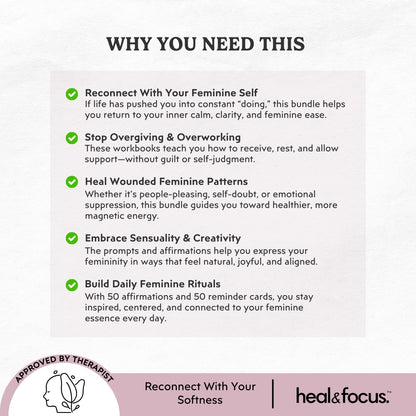 Feminine Energy Workbook Bundle – Unlock Your Divine Feminine Flow