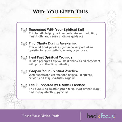 Spirituality Workbook Bundle – Release Spiritual Blocks & Awaken Your Soul