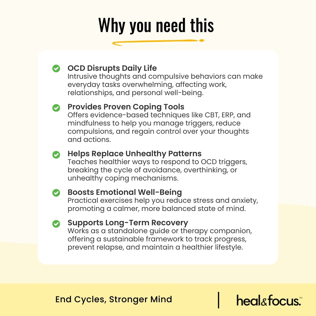 Ultimate OCD Therapy Management Workbook – Break the OCD Cycle for Good