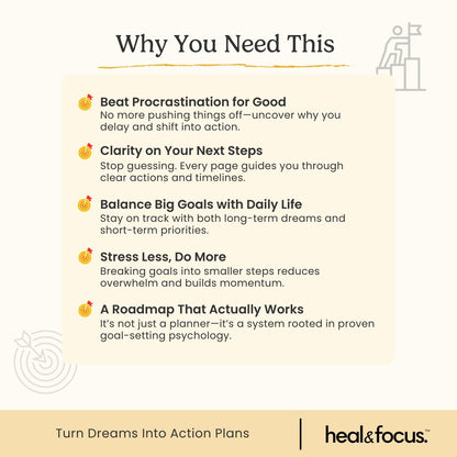 Ultimate Goal Setting Workbook Bundle – Conquer Procrastination & Achieve More