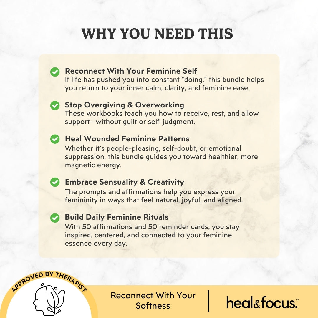 Feminine Energy Workbook Bundle – Unlock Your Divine Feminine Flow