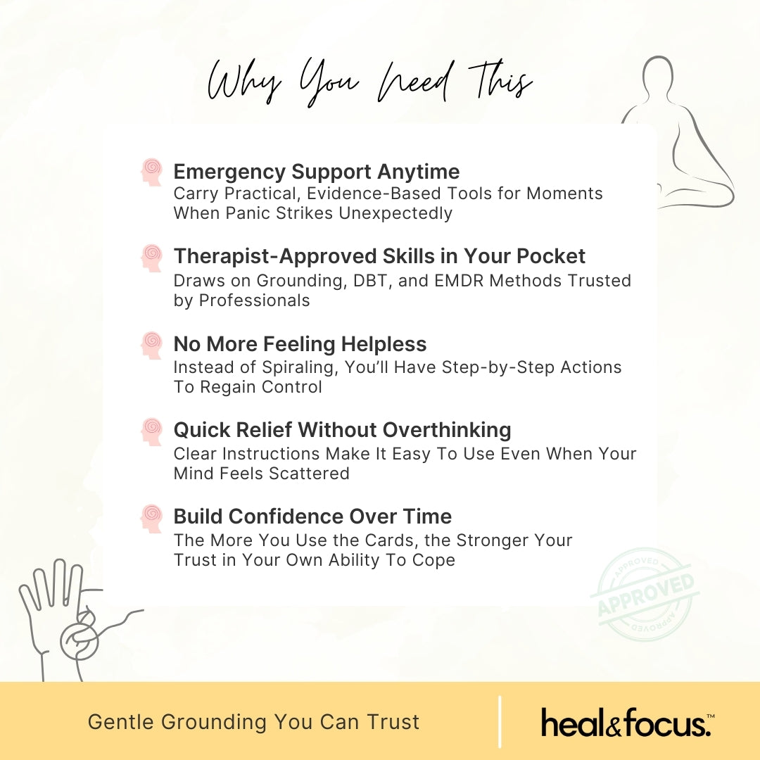 Panic Attack Relief Card – Calm Your Mind in Minutes