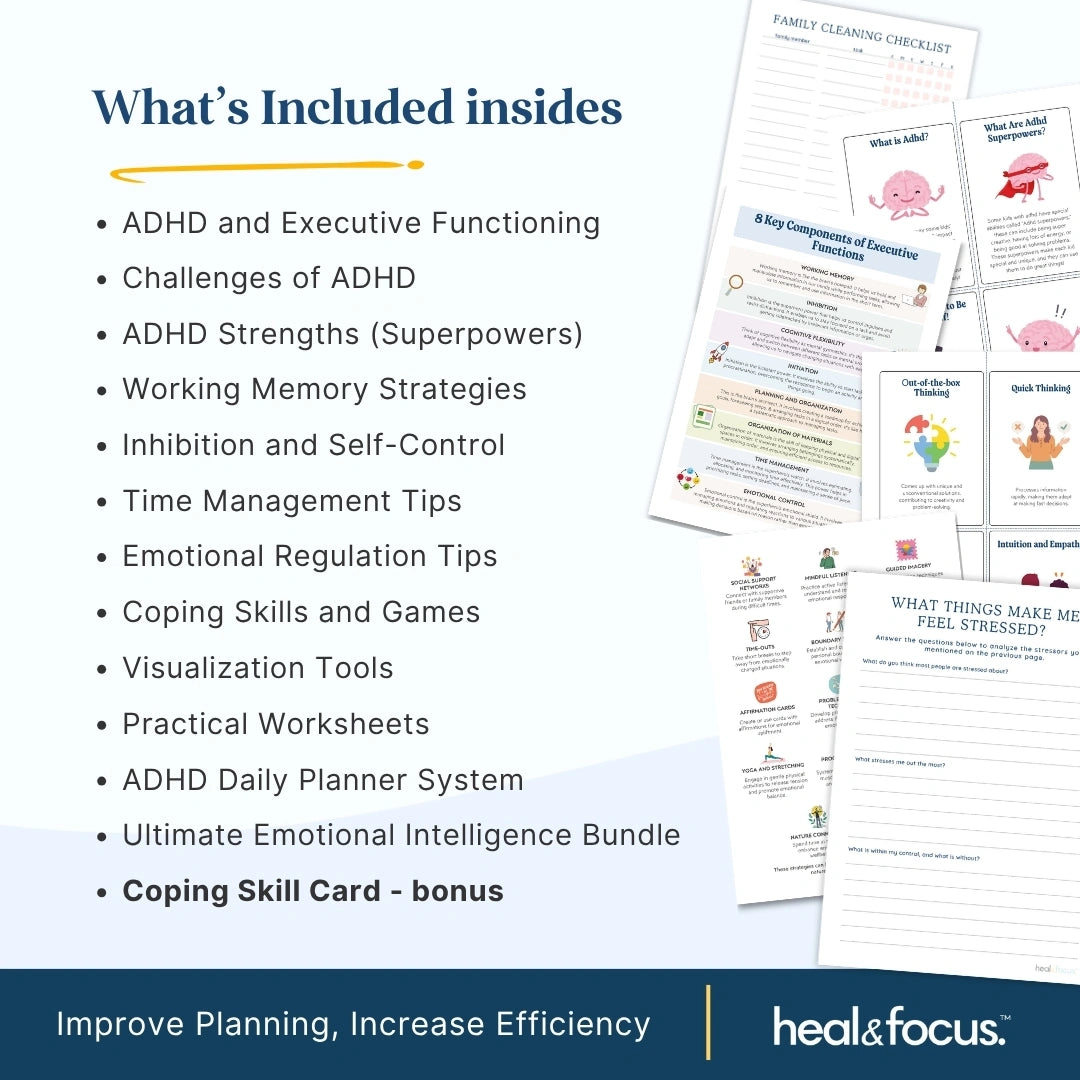 The Ultimate ADHD Executive Functioning Toolkit – Therapist-Designed Tools to Help Your Child Master Focus, Emotions & Daily Life