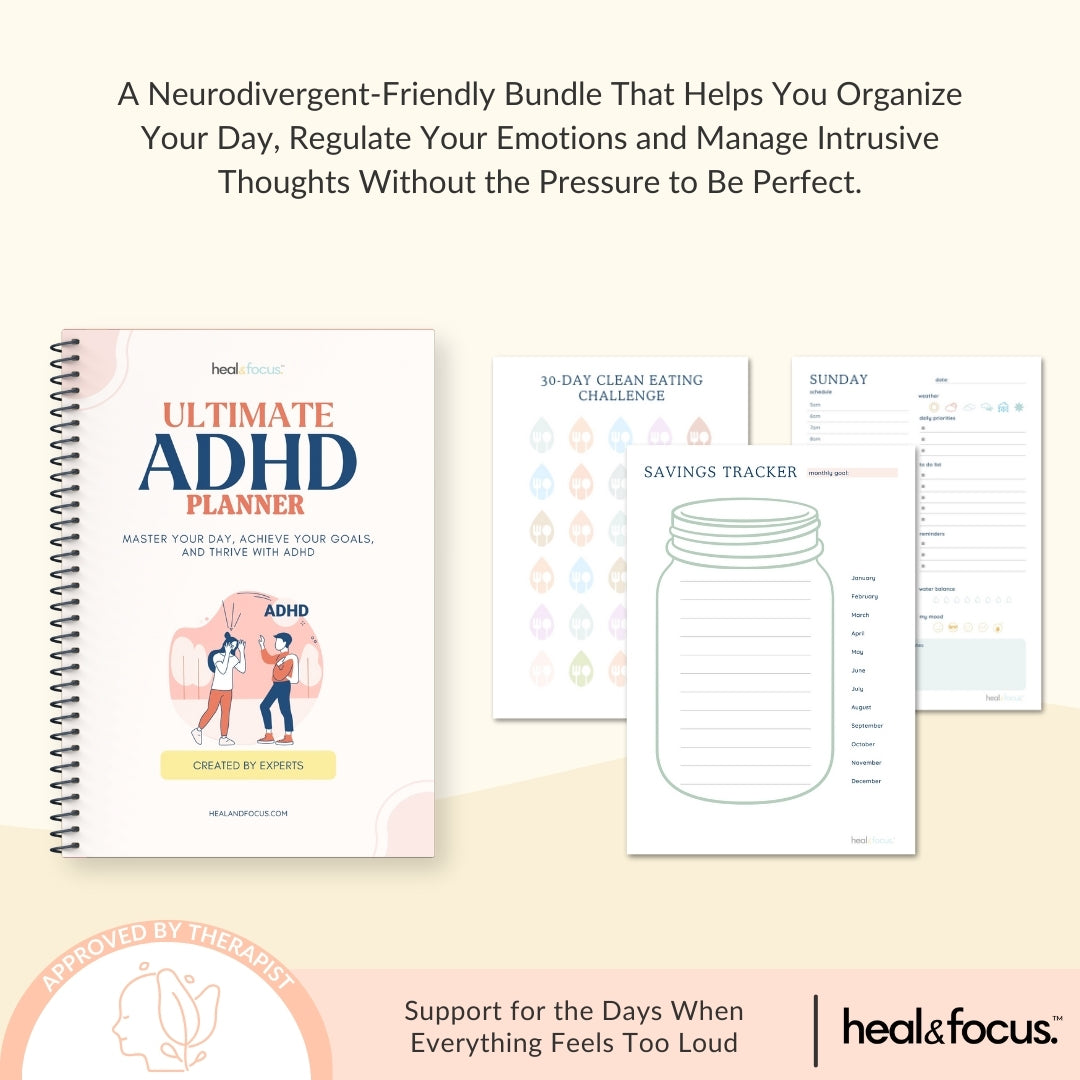 The Ultimate Focus & Functioning Bundle | ADHD, OCD & Executive Skills Toolkit | 5 Expert Workbooks to Boost Focus, Structure, Thoughts, Goals, & Emotional Clarity