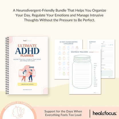 The Ultimate Focus & Functioning Bundle | ADHD, OCD & Executive Skills Toolkit | 5 Expert Workbooks to Boost Focus, Structure, Thoughts, Goals, & Emotional Clarity