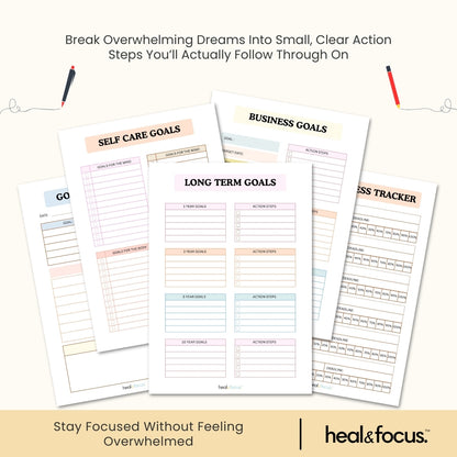 Ultimate Goal Setting Workbook Bundle – Conquer Procrastination & Achieve More