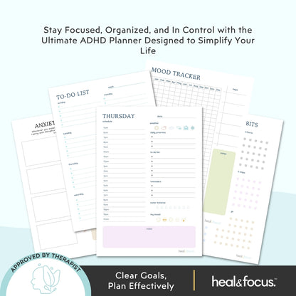 Ultimate ADHD Planner Bundle for Focus & Flow